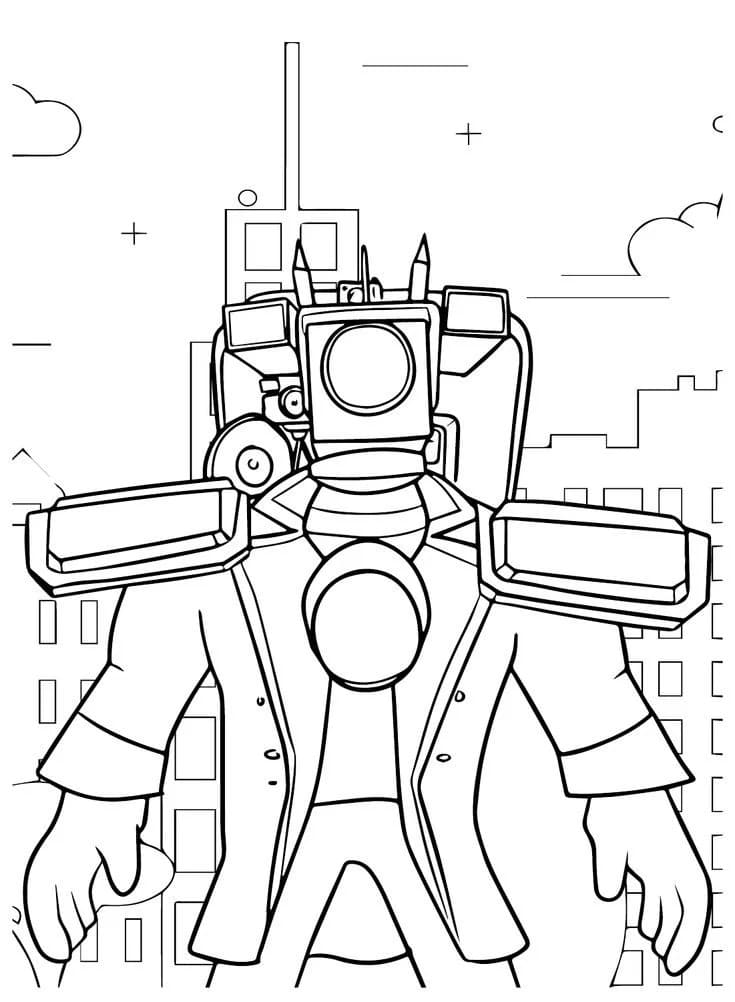Desenhos de Desenhar Cameraman para crianças para colorir