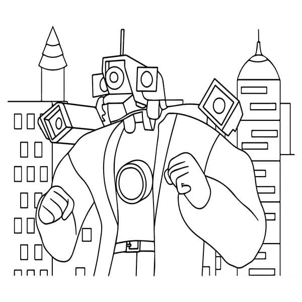 Desenhos de Desenhar Cameraman simples para colorir