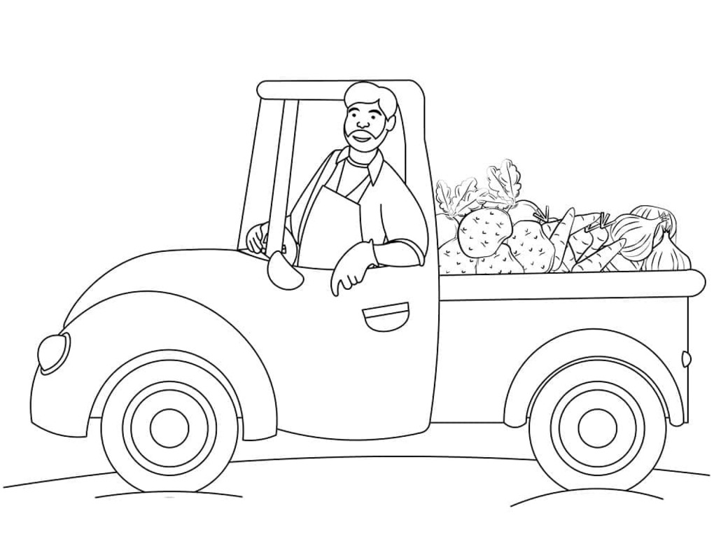 Desenhar Caminhonete imprimível para colorir