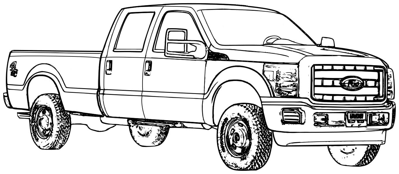 Desenhar Caminhonete para colorir