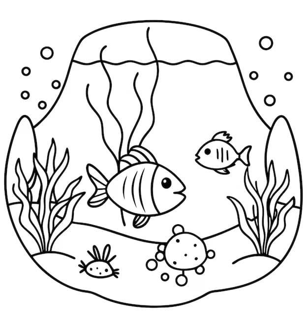 Fundo do Mar Para Colorir