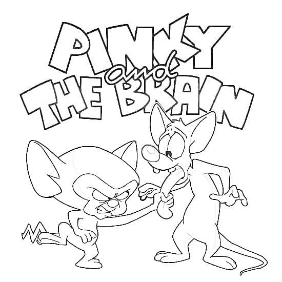 Desenhos de Desenhar Pinky e Cérebro gratuita para colorir