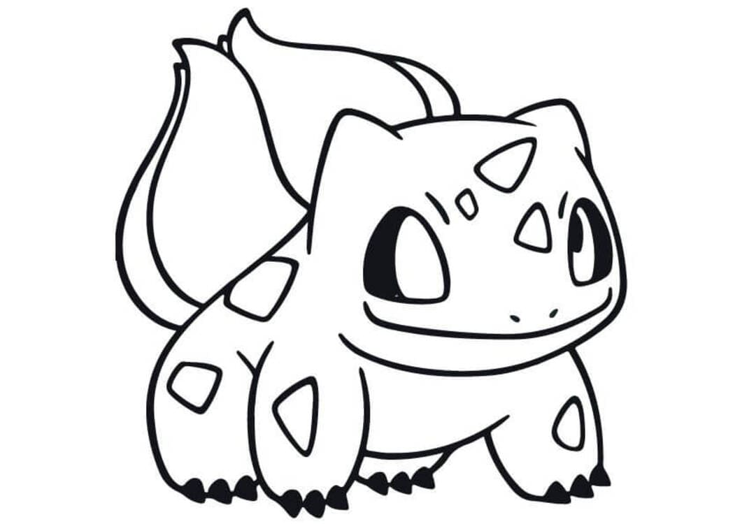 Desenhos de Desenhe Bulbasaur agradável para colorir