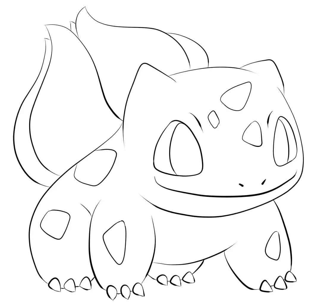 Desenhos de Desenhe Bulbasaur esboço para colorir