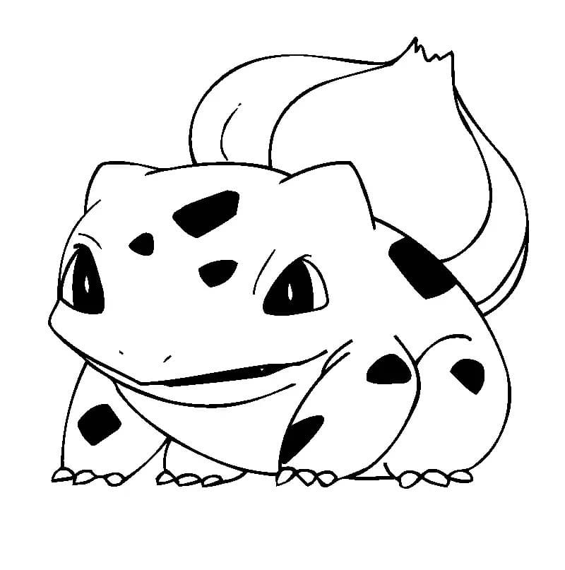 Desenhos de Desenhe Bulbasaur para crianças para colorir