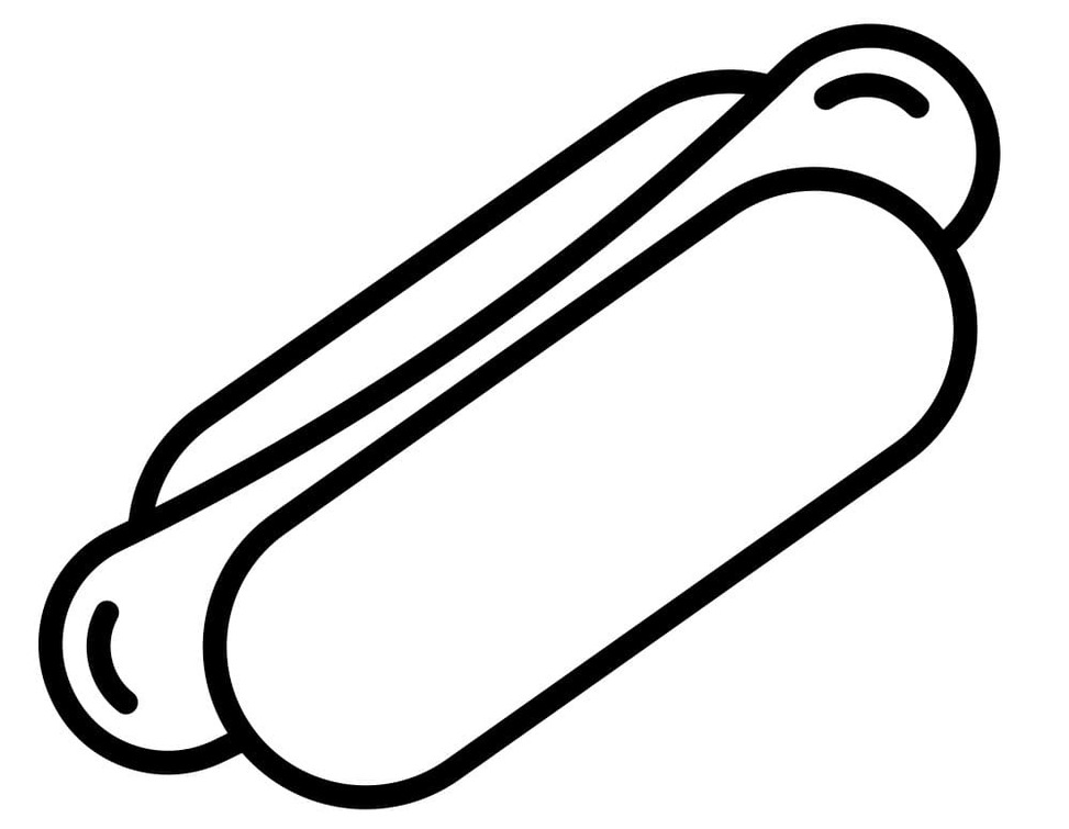 Desenhos de Desenhe Cachorro-quente impressão gratuita para colorir