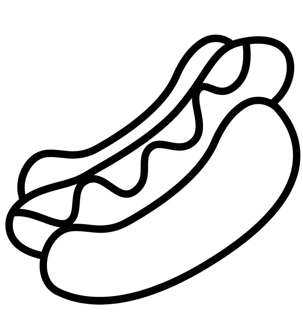 Cachorro-quente Para Colorir