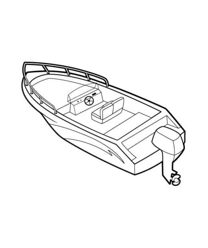 Desenhos de Desenhe Lancha básico para colorir