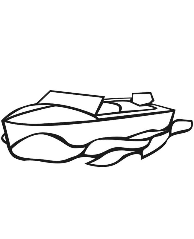 Desenhos de Desenhe Lancha grátis para crianças para colorir