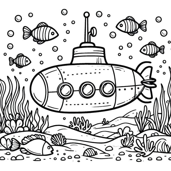 Desenhos de Fundo do Mar imprimível para colorir
