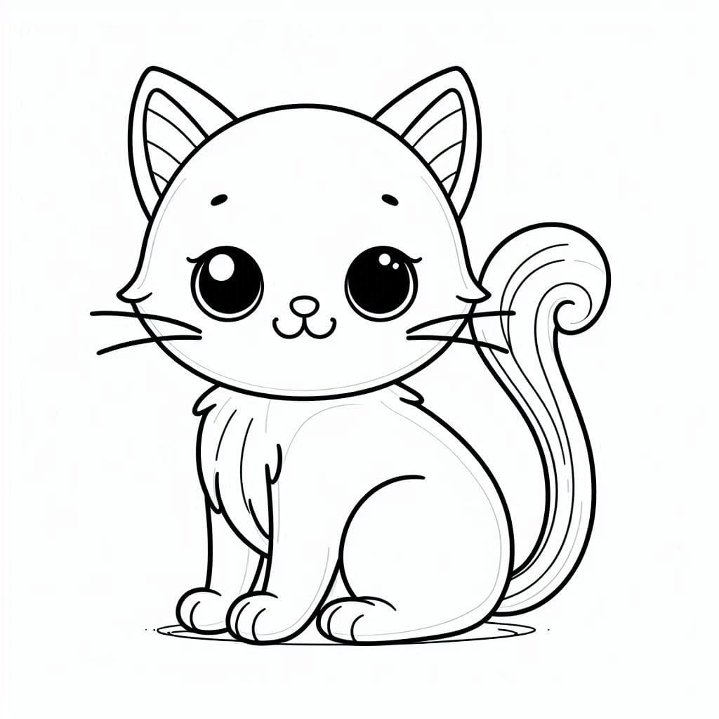 Gato 2 para colorir