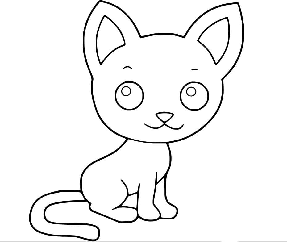 Gato gratuita para colorir