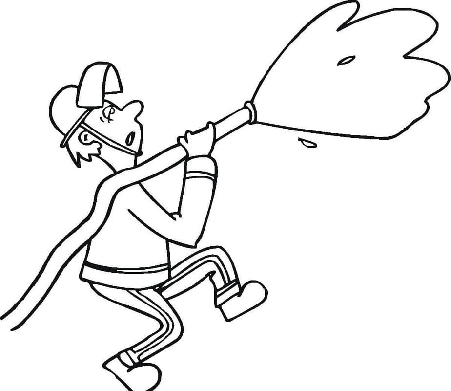 Desenhos de Imagem Bombeiro gratuita para colorir