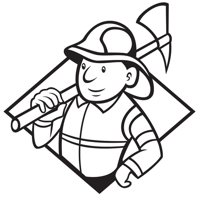 Desenhos de Imagem Bombeiro para colorir