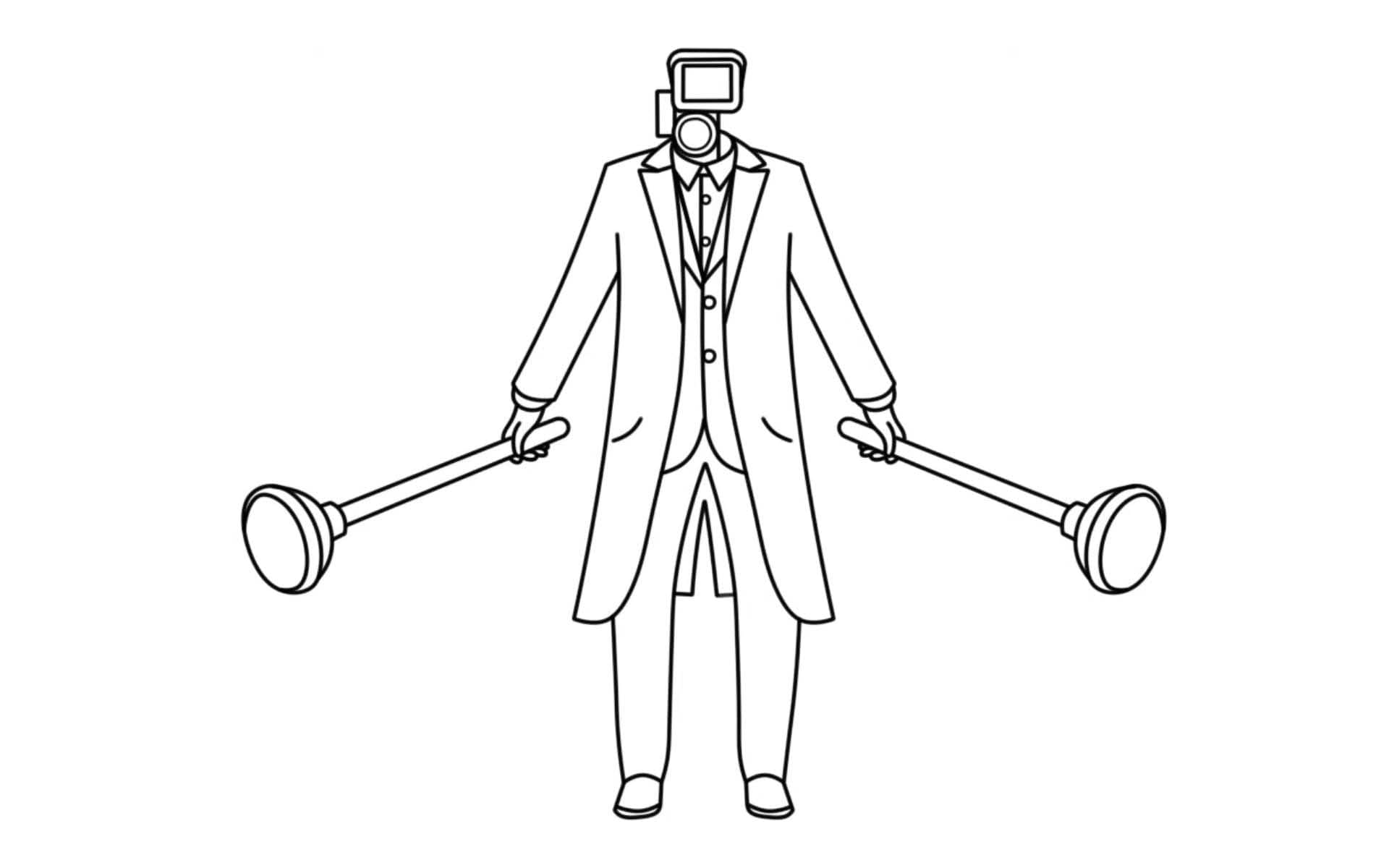 Desenhos de Imagem Cameraman gratuita para colorir