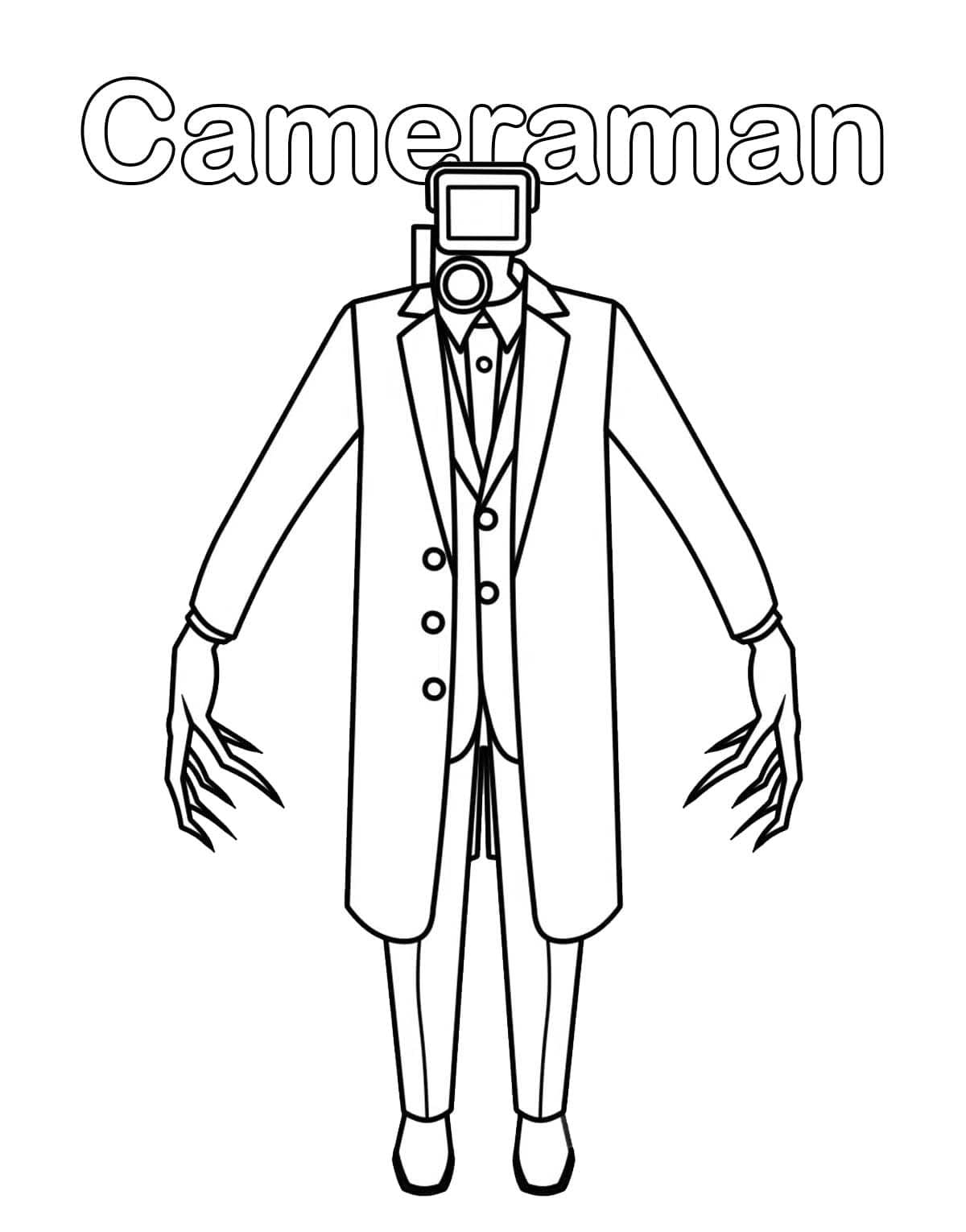 Desenhos de Imagem Cameraman impressão gratuita para colorir