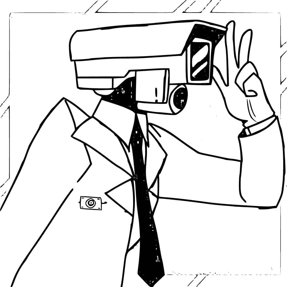 Desenhos de Imagem Cameraman para colorir