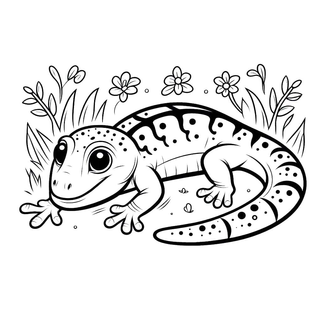 Lagartos 3 para colorir