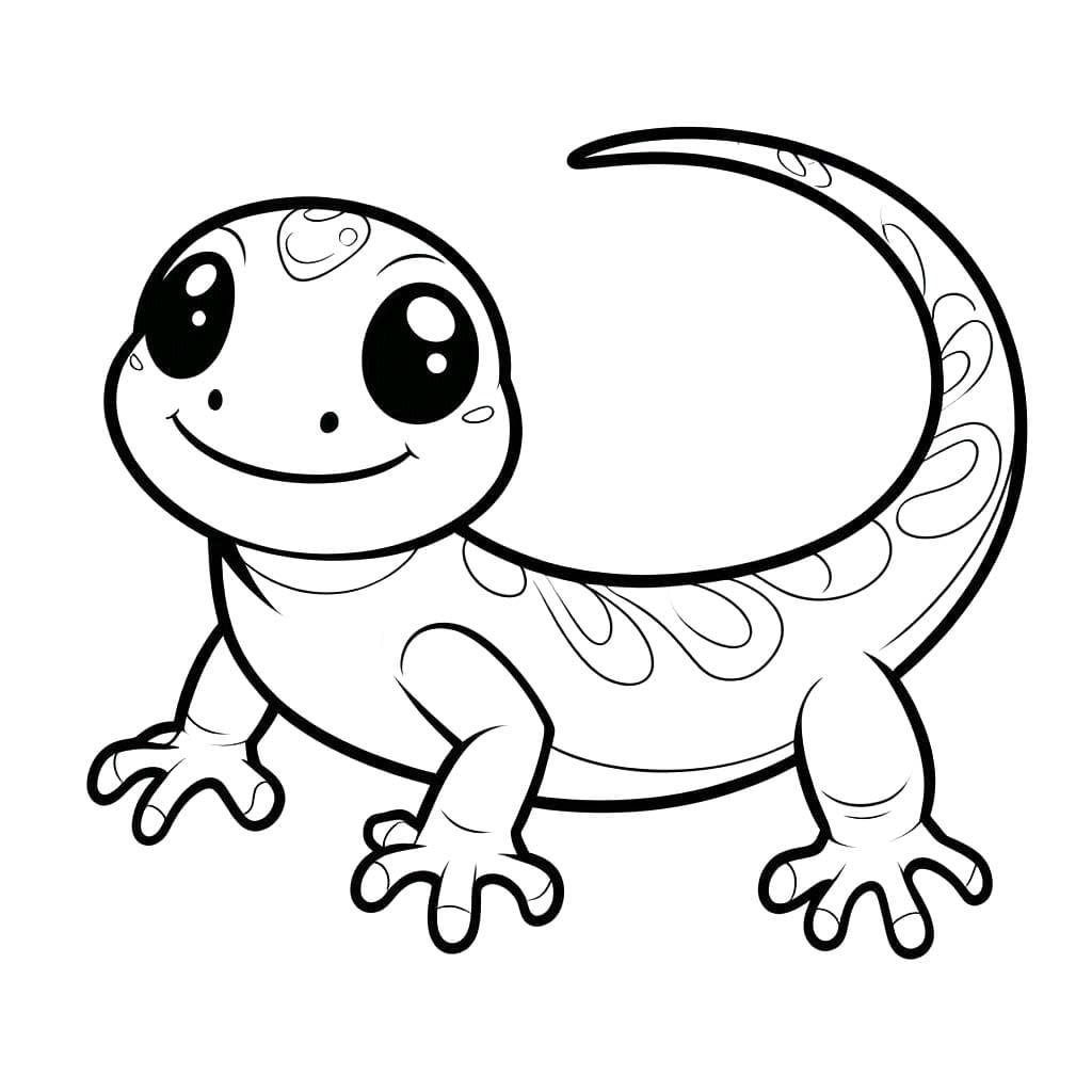 Lagartos 4 para colorir