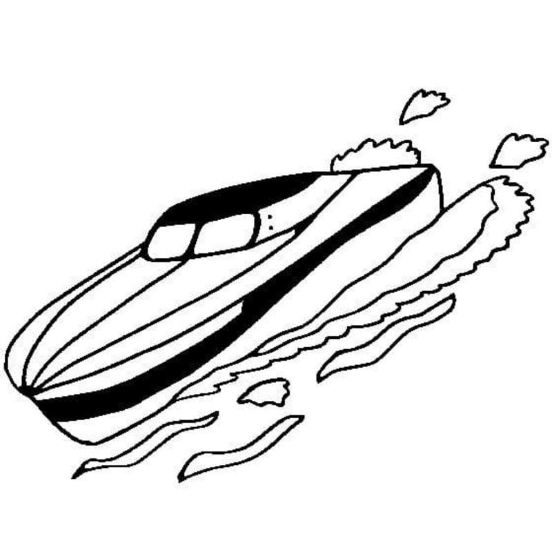 Desenhos de Lancha para crianças para colorir