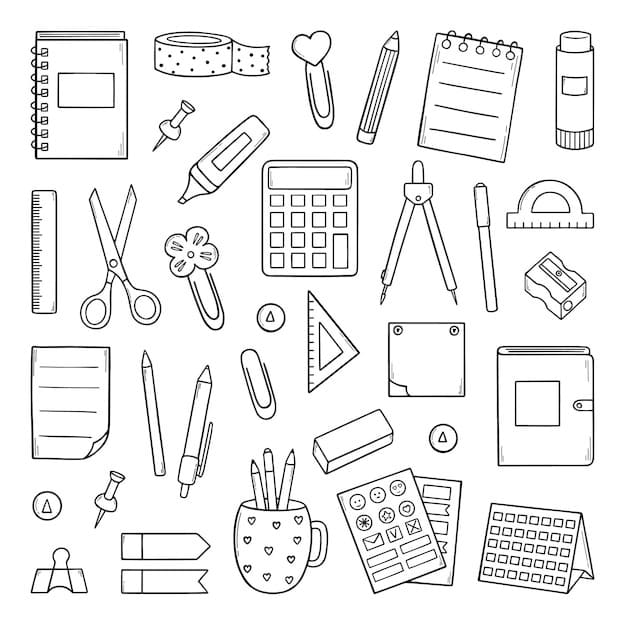 Material Escolar Para Colorir