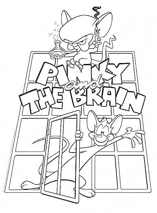 Desenhos de Pinky e Cérebro 6 para colorir