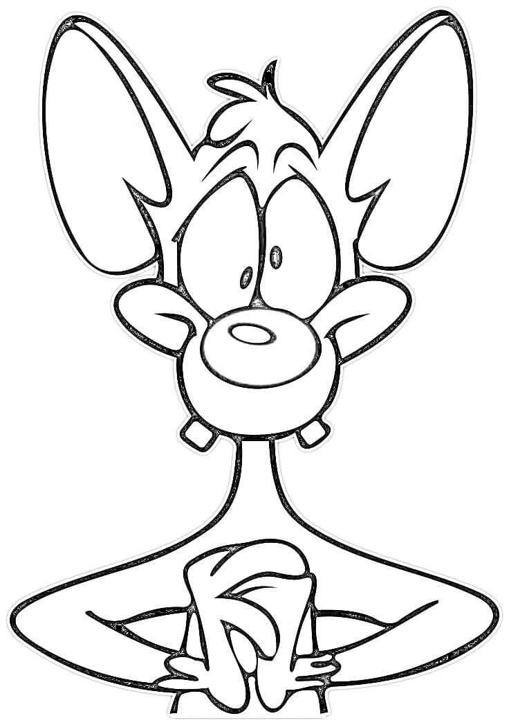 Desenhos de Pinky e Cérebro grátis para crianças para colorir
