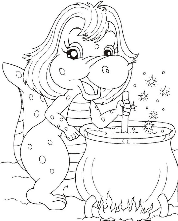 Desenhos de Sitio do Picapau Amarelo fácil para colorir