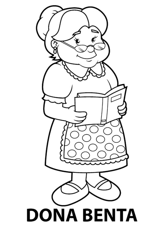 Desenhos de Sitio do Picapau Amarelo muito simples para colorir