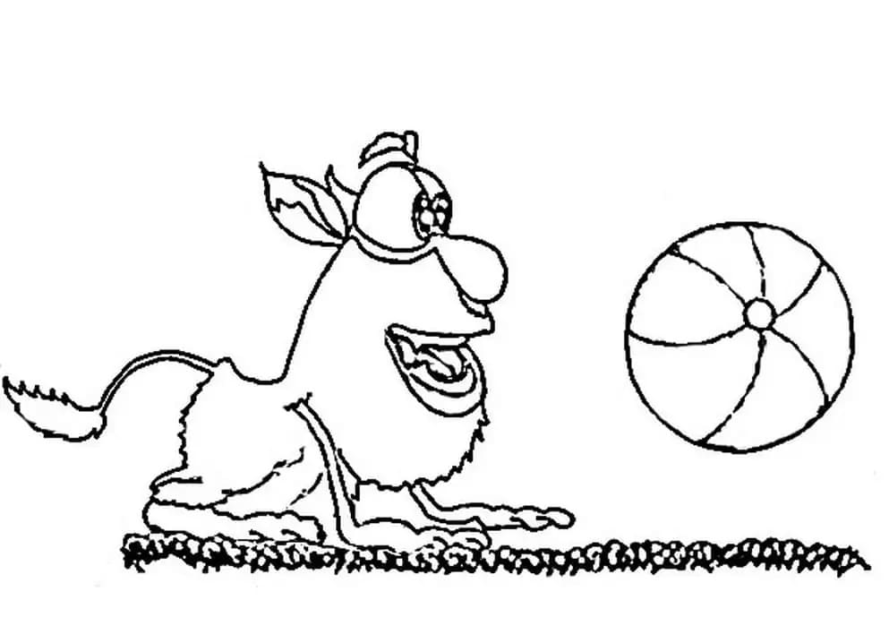 Desenhos de Booba fácil para colorir