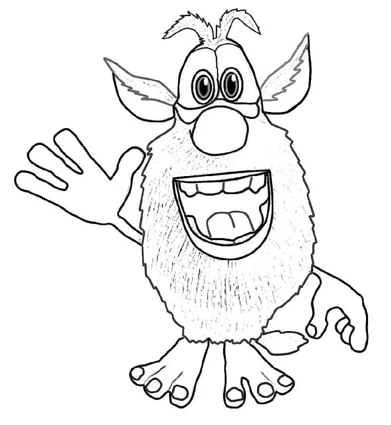 Desenhos de Booba muito básico para colorir