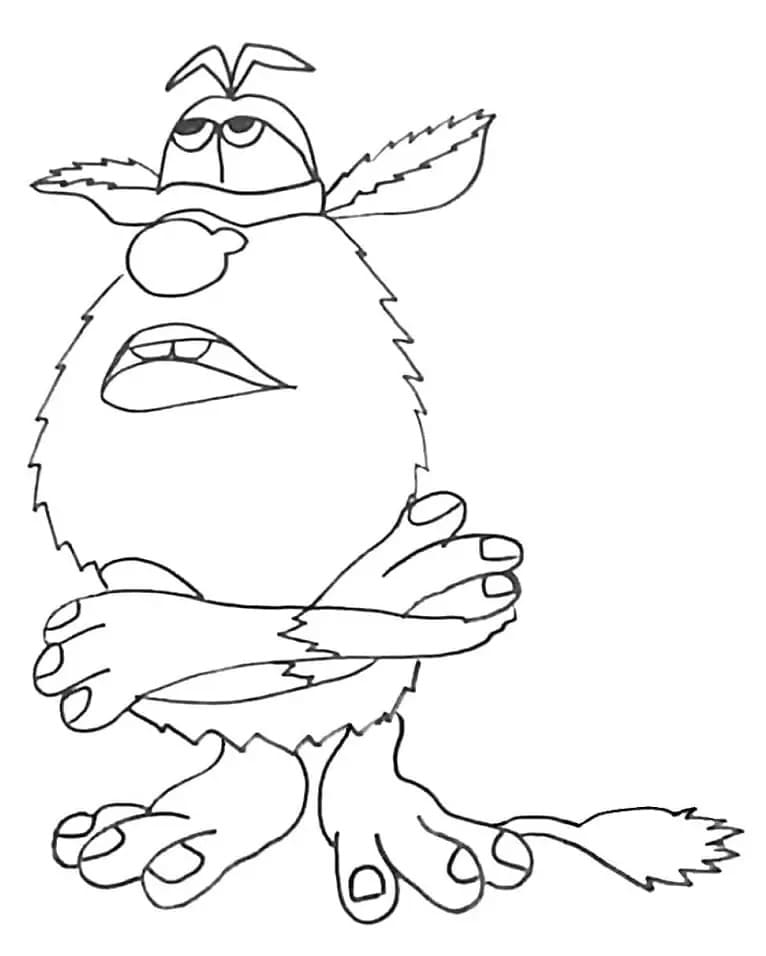 Desenhos de Booba muito fácil para colorir
