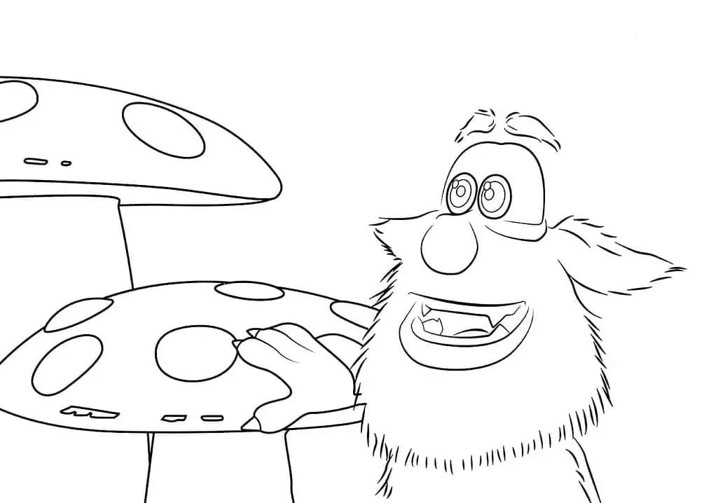 Desenhos de Booba muito simples para colorir