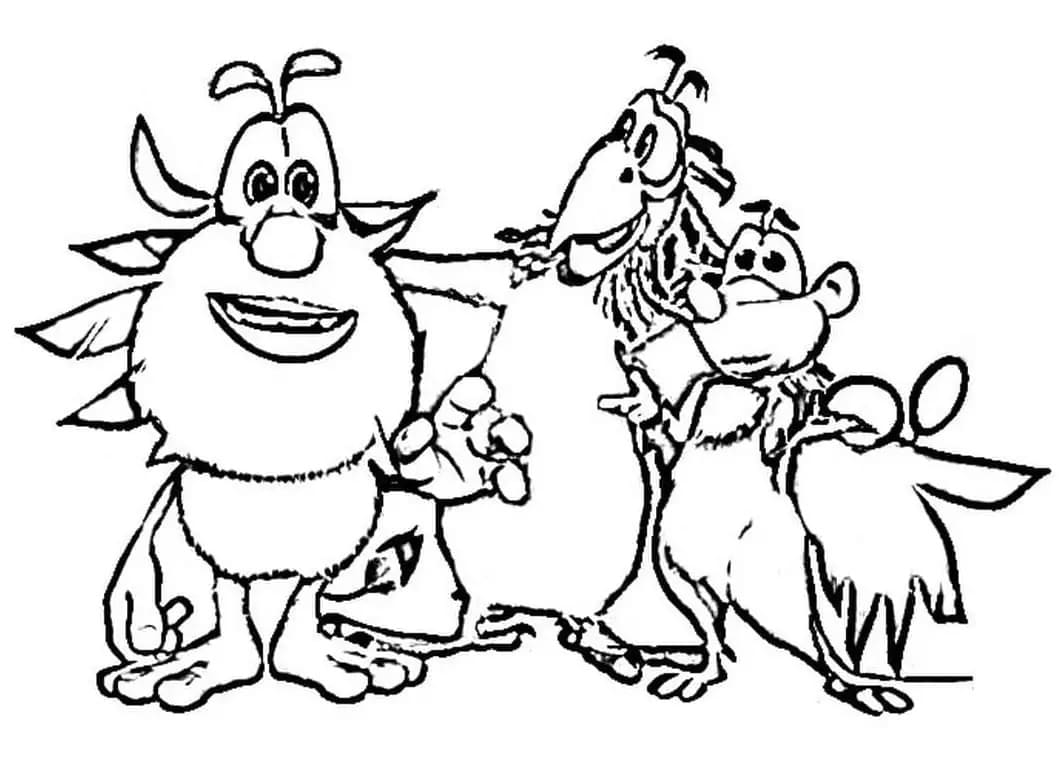 Desenhos de Booba para crianças para colorir