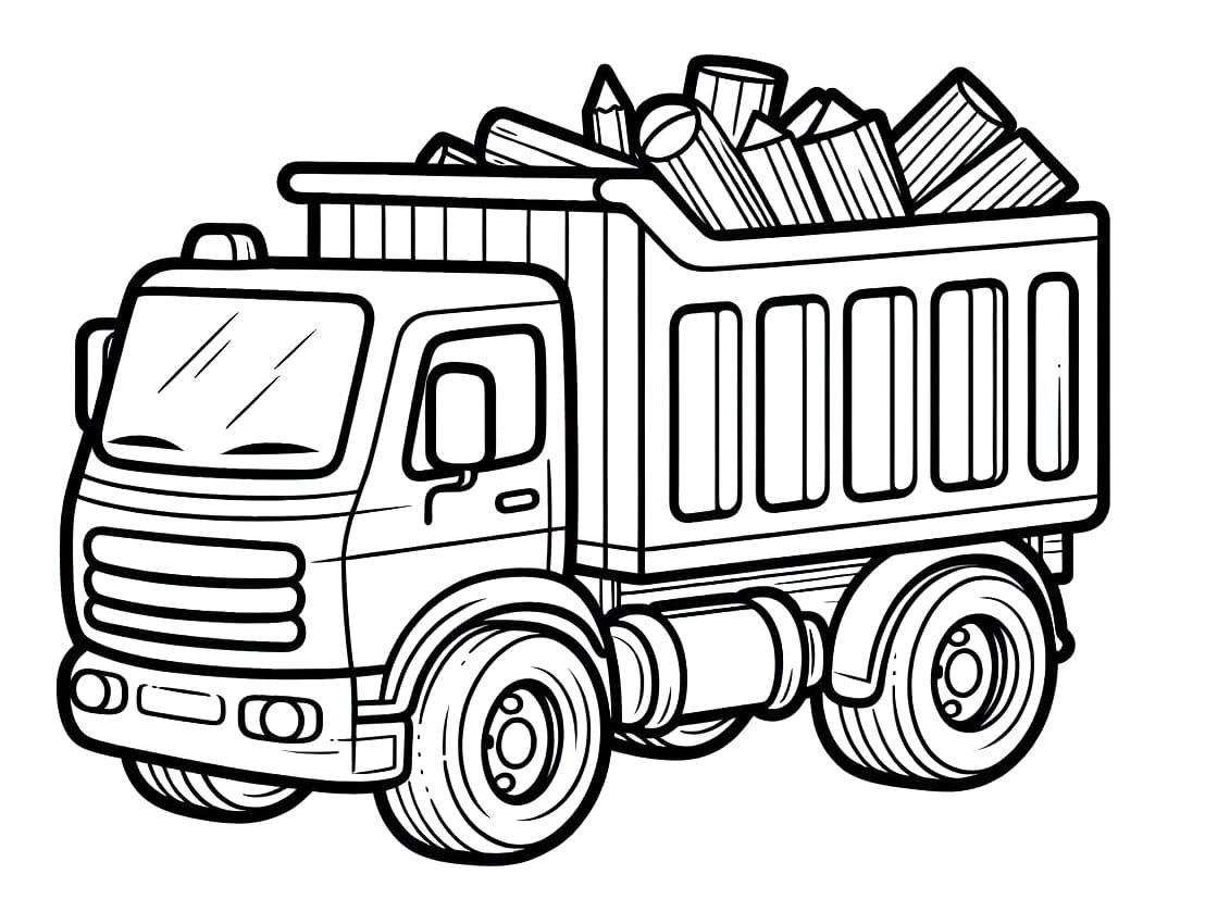 Desenhos de Caminhão 3 para colorir