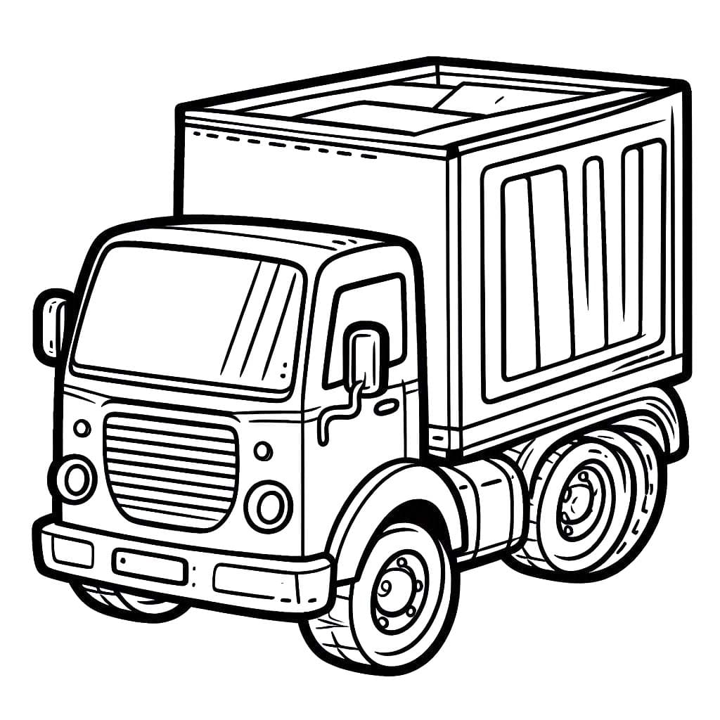 Desenhos de Caminhão 6 para colorir