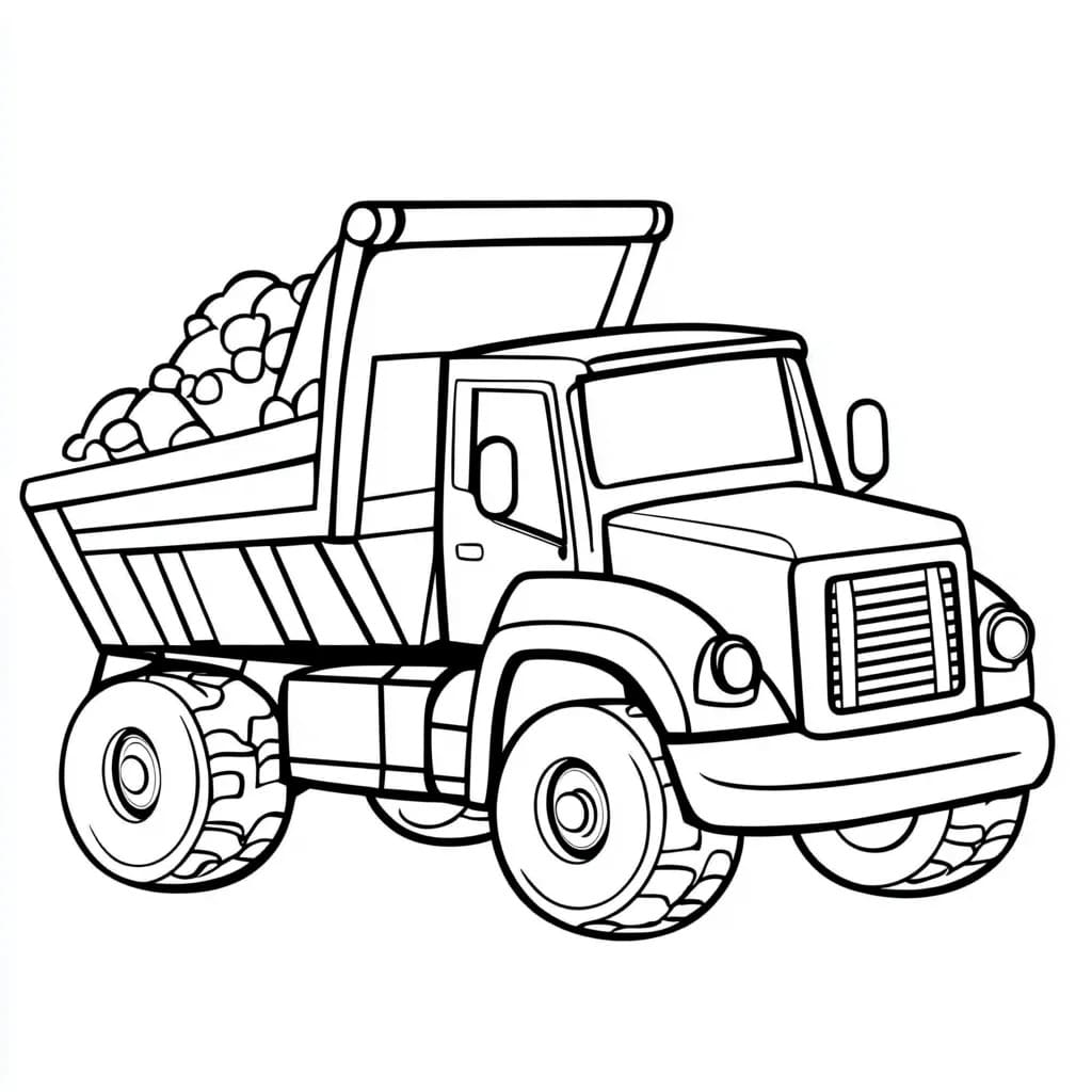 Desenhos de Caminhão gratuita para colorir