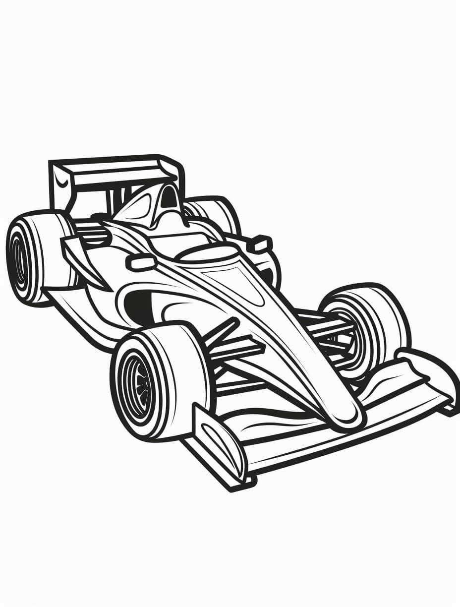 Desenhos de Carro de Corrida 3 para colorir