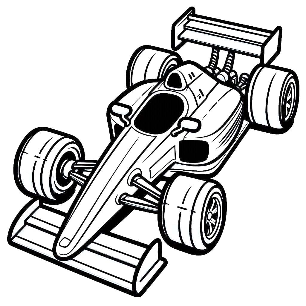 Desenhos de Carro de Corrida impressão gratuita para colorir