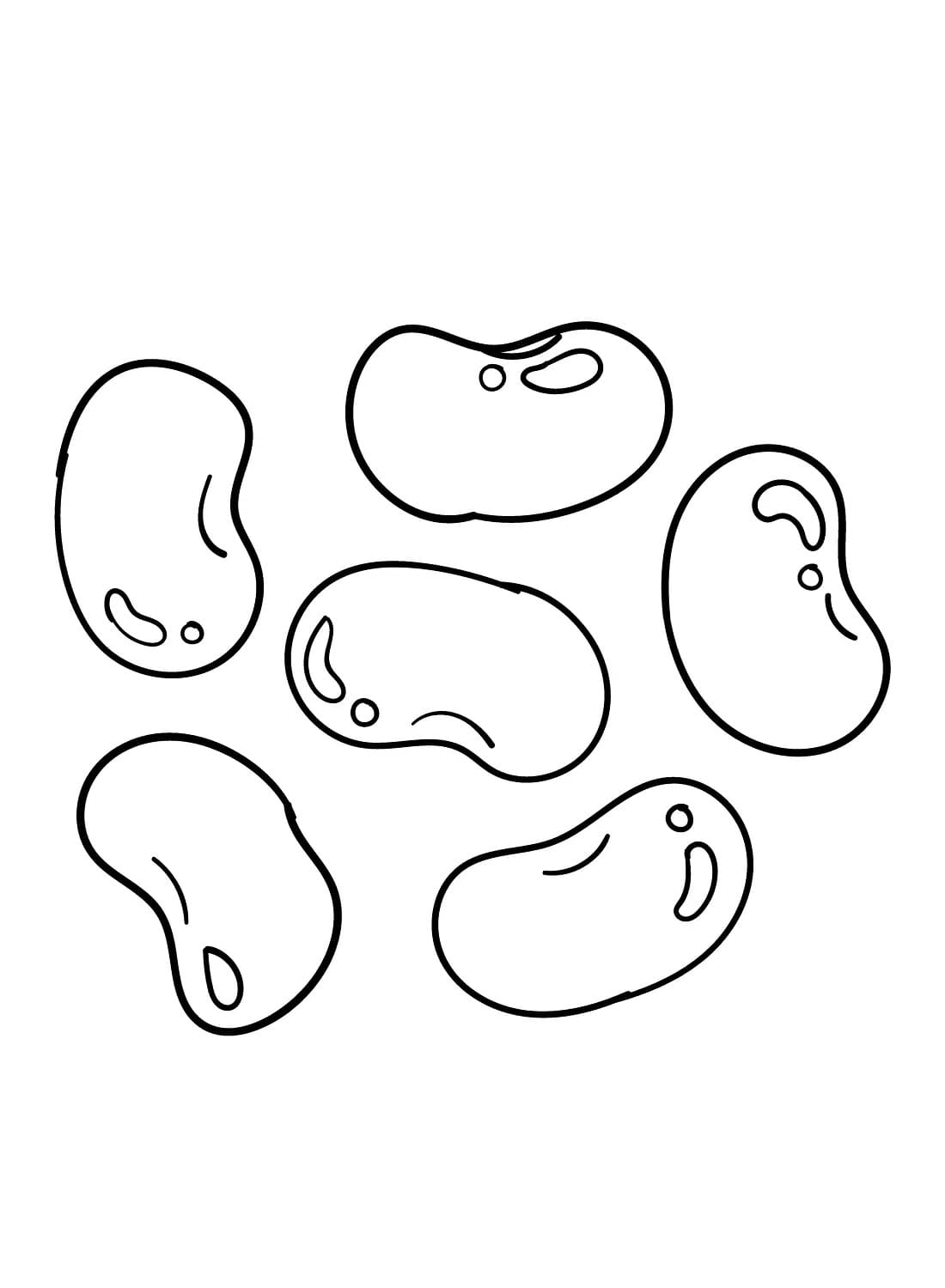 Desenhos de Desenhar Feijão básico em crianças para colorir