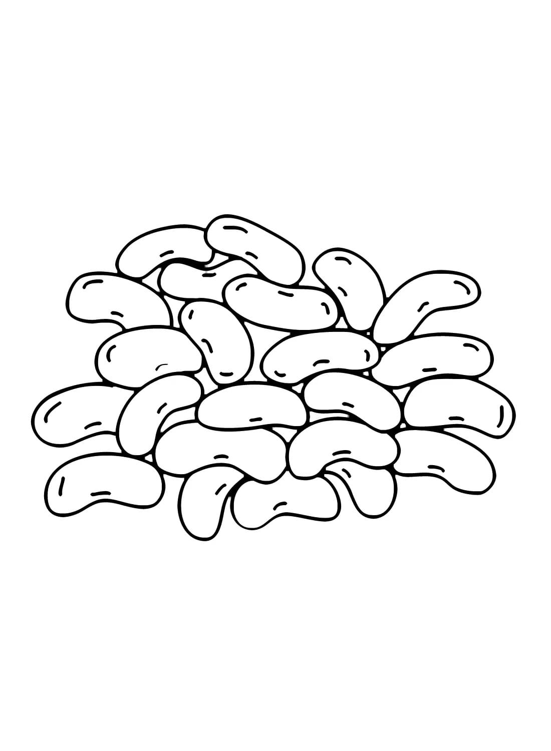 Desenhos de Desenhar Feijão fácil em crianças para colorir