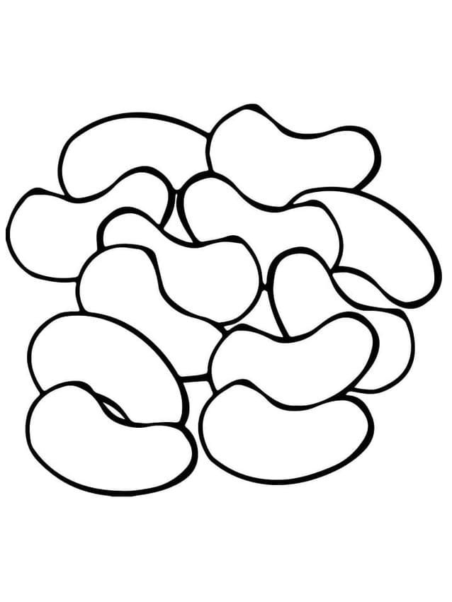 Desenhos de Desenhar Feijão fácil para colorir