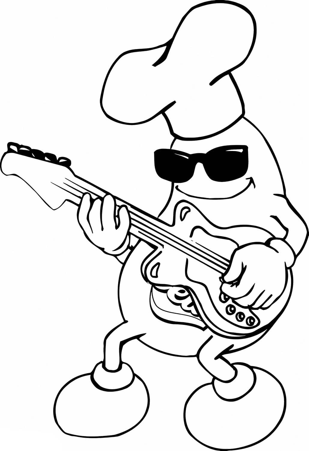 Desenhos de Desenhar Feijão legal para colorir