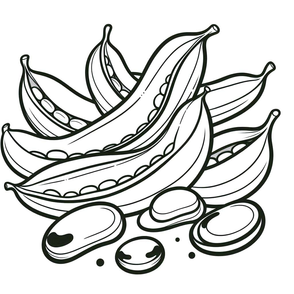 Desenhos de Desenhar Feijão para colorir