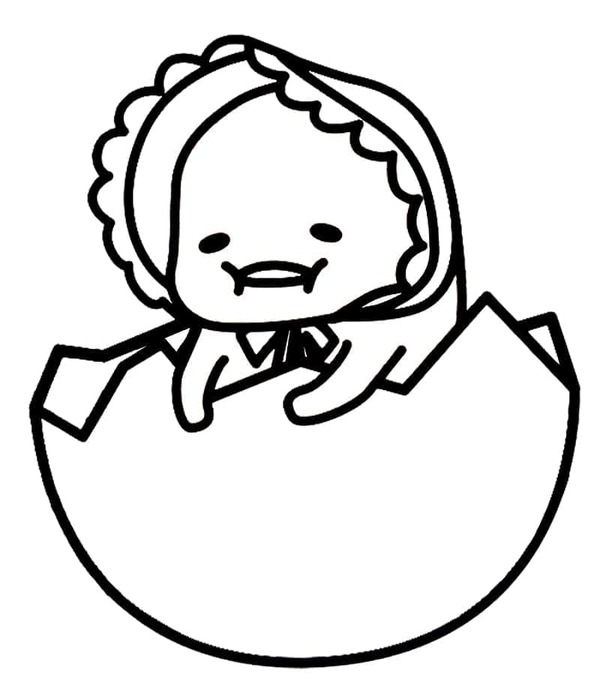 Desenhos de Desenhe Bebê Gudetama para colorir