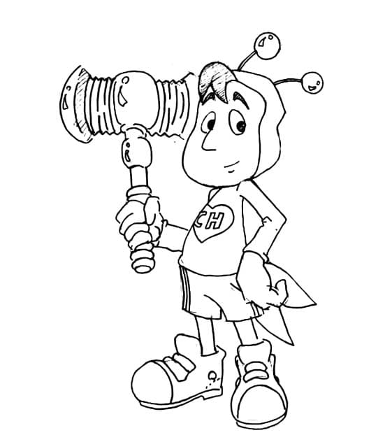 Desenhos de Desenhe Chapolin bonitinho para colorir