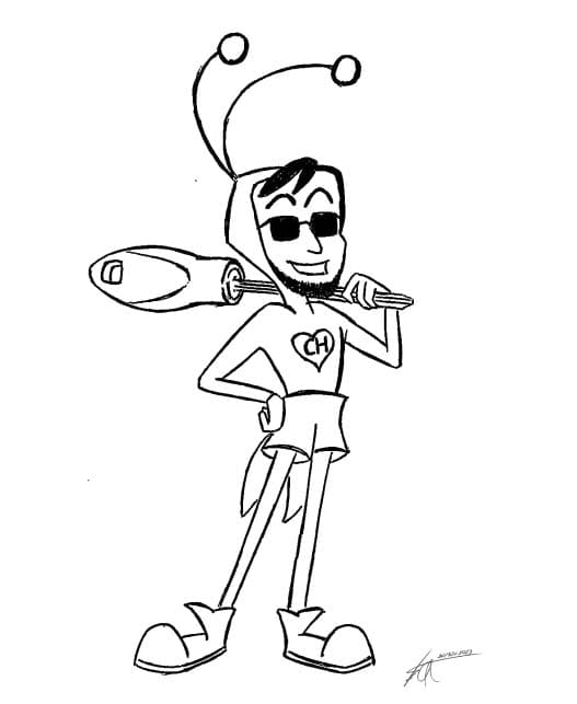 Desenhos de Desenhe Chapolin imprimível para crianças para colorir
