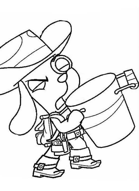 Desenhos de Desenhe Doki básico grátis para colorir