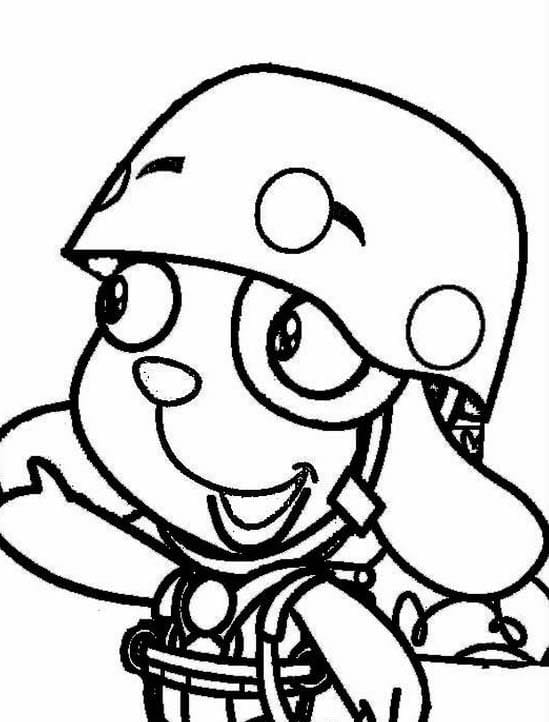 Desenhos de Desenhe Doki fácil em crianças para colorir
