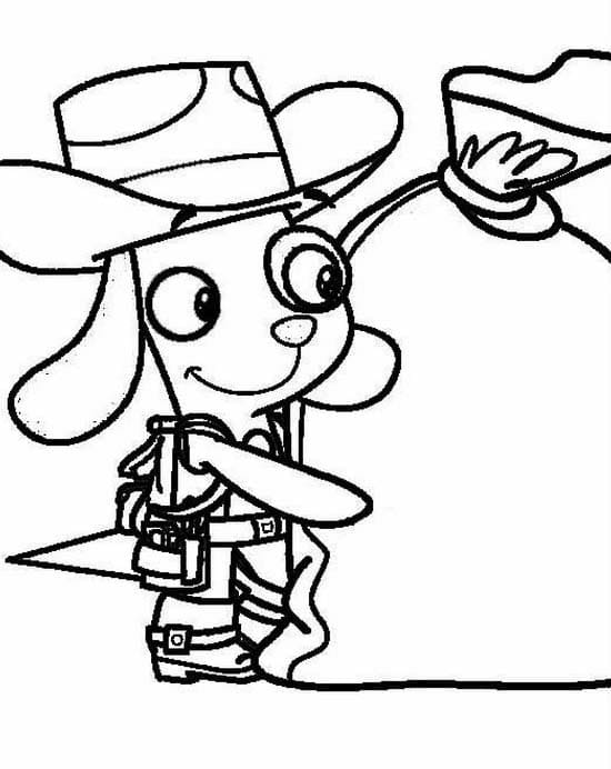Desenhos de Desenhe Doki fácil grátis para colorir